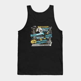 Vintage Retro Jazz Age Poster Comics Style Tank Top